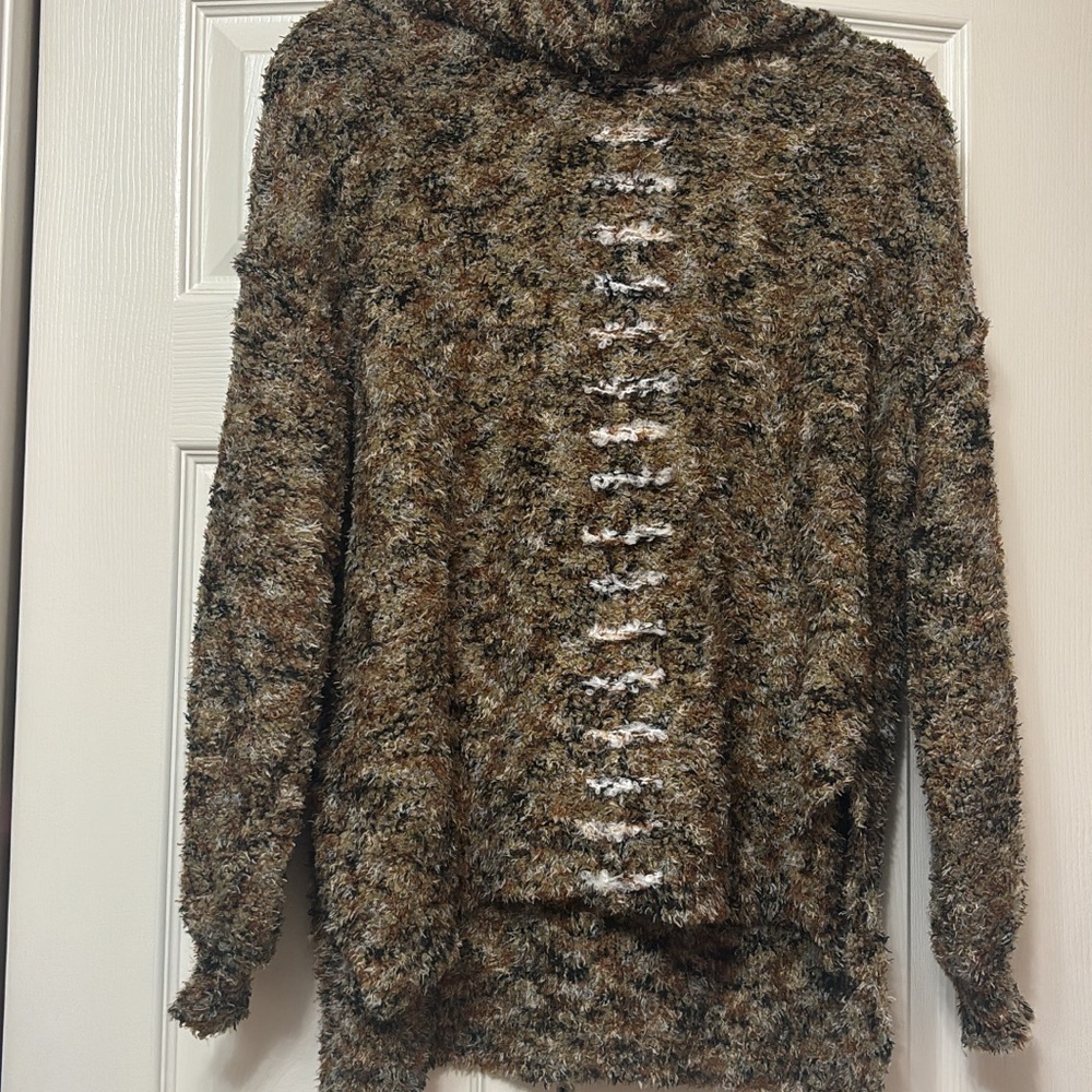Cozy Brown and Black Women's Sweater